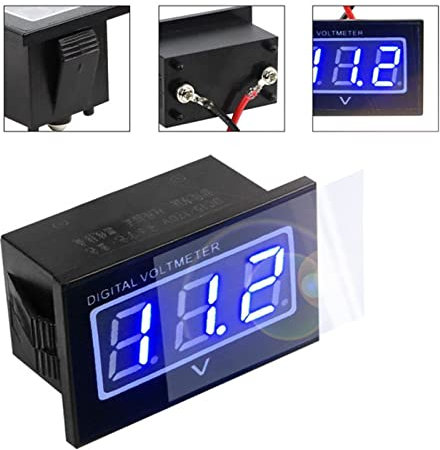 FLYPIG 36V Golf Cart Digital Volt Meter Battery Gauge for Club Car EZGO Yamaha 36 Volts Blue