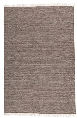 RugVista Melange Teppich - 200 x 300 cm, Rechteckiger, Moderner Kelim, Kurzflor, Wolle - Für Flur, Schlafzimmer, Küche, Wohnzimmer - Braun, Mehrfarbig
