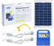 PNI Pannello Solare Portatile Alimentato, Sistema generatore di energia Greenhouse H01 30W con 12V / 7Ah Batteria, USB/Radio / MP3, 2 lampadine a LED