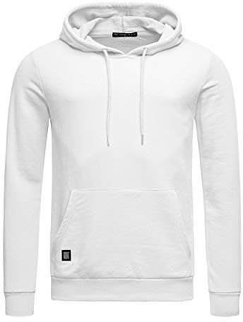 Red Bridge Herren Kapuzenpullover Hoodie Premium Basic,Weiß-i,S