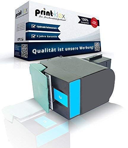 Print-Klex Tonerkartusche kompatibel für Lexmark CS317 CS317dn CS417dn CS517de 71B0020 71B20C0 Cyan Blau - Office Print Serie