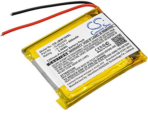 CS-JMW100SL Akku 800mAh Kompatibel mit [JBL] Wind Ersetzt GJ802540