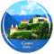 Weekino Italien Landhaus Del Balbianello Como See Kühlschrankmagnet 3D Kristallglas Touristische Stadtreise City Souvenir Collection Geschenk Starker Kühlschrank Aufkleber