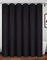 Homehold Rideau de douche en polyester imperméable avec crochets - 200 x 200 cm - Noir