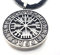 AB Viking Crafts Vikings Anhänger Vegvisir Wikinger Kompass mit Lederhalsband im Schmuckbeutel