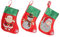 3 Stück Diamantmalerei Weihnachtsstrümpfe DIY Weihnachtsbaum hängende Dekoration Anhänger Süßigkeiten Tüten Handwerk Weihnachtssocken Geschenke