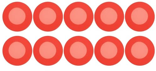 Baluue Stethoskop Ersatzteil-Set Stethoskoper Beschützerer Stethoskop Weichen Silikon für Krankenhausarzt Rot Durchmesser 4.5CM