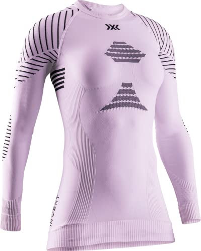 X-Bionic Invent 4.0 Maglia Termica Manica Lunga a Compressione Donna Running, Sci, Ciclismo, Fitness e Sport Invernali, Lilla L