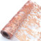 YUNSHANGHE 28 cm × 10 m Tischläufer, Glänzend Rosegold Tischdecken, Polyester Tischband mit Beschicht Goldfolie für Hochzeit Party Geburtstag Weihnachten Ostern