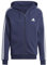 adidas Uomo Essentials Fleece 3-Stripes Full-Zip Hoodie, Legend Ink, L