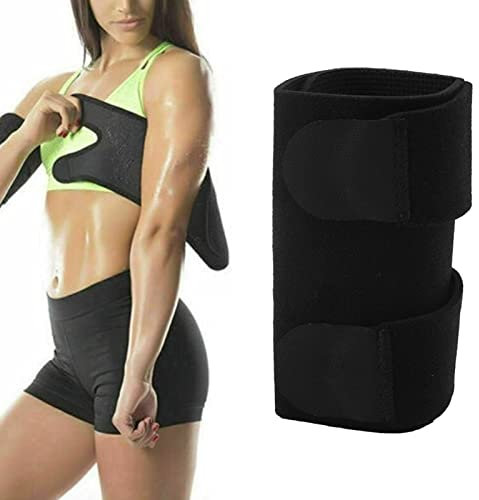 Manchon de compression support, Haut du Bras Manchon, Protections de coude réglables Protège-bras de sport, pour le haut du bras, biceps et triceps pour hommes et femmes, Noir(42 x 13.5cm)