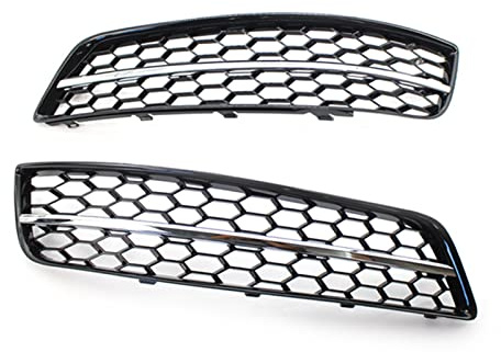 FIXCOR rgsdg per A-UDI A3 8P 2009 2010 2011 2012 2013 2pcs Fendinebbia Anteriore Griglia Nero Lucido Auto Fendinebbia Anteriore Griglia Griglia Copertura (Color : 2)
