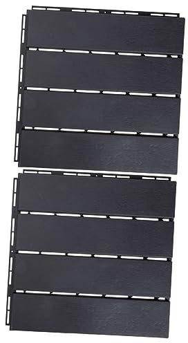 Housoutil DIY 2st Mosaikboden Außenboden Lattenrost Aus Kunststoff Decks Hartholz Verriegelung Terrassenplatten Für Balkon Boden Aus Holz Poolboden Rund Um Die Uhr Bodenmatte Gummi