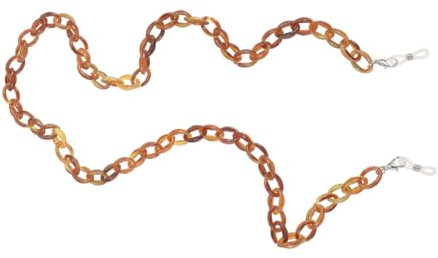 VALICLUD Sonnenbrillenkette Aus Acryl Braun Gegen Herunterfallen Von Brillen Praktisch Und Langlebig Passt Für Brillengrößen Und Sonnenbrillen