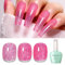 Firedeep Smalto Gel Glitterato Rosa 16ML Bottiglie Grandi Smalto Gel Scintillante Iridescente UV/LED Soak Off per Nail Art Manicure DIY