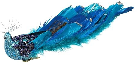 FUNOMOCYA Künstliche Pfau-tierfigur Weihnachtsbaumschmuck Partygeschenk Für Dekoration Weihnachtsdeko Christbaumschmuck-Set