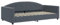 vidaXL Tagesbett, Gästebett ohne Matratze, Bettsofa Schlafsofa für Schlafzimmer Wohnzimmer, Bettgestell Lattenrost Sofa, Modern, Dunkelgrau 100x200cm Samt