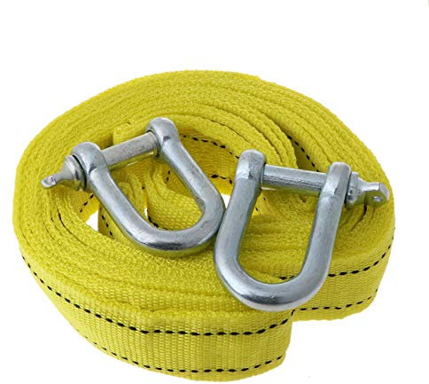 5 tonnes 4 pour M Crochet haute résistance Remorque Voiture Corde de remorquage Réfléchissante Câble Corde de remorquage Treuil L