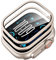Pnakqil Protector Pantalla para Apple Watch Ultra 2/1 (2024/2023/2022 49mm) Cristal Templado con Marco de Titanio Resistente Arañazos Screen Protectora Cobertura Total 9H Vidrio, Titanio, 2 Piezas