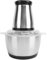 Generic Molinillo de Carne Eléctrica, Procesador de Alimentos Compacto 2L 200w con Tazón de Acero Inoxidable para Cocina (EU enchufe 220V)
