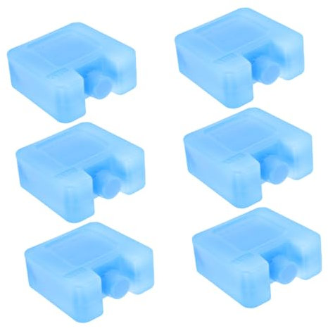ibasenice 6pièces Lot de Blocs Réfrigérants Réutilisables pour Climatiseur Et Ventilateur Pains De Glace pour Camping Et Boîtes à Lunch