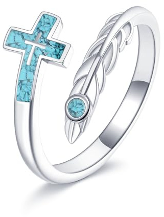 VONALA Hochland Kuh Ring 925 Sterling Silber Herz Ring Offen Einstellbare Schmuck Geburtstag Sgeschenke für Damen Mädchen