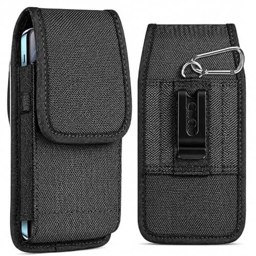 Mobile Phone Pouch Nylon Holster Case with Belt Clip Cover for iPhone 13 14 12 11 Pro Max XR X 8 7 6 Plus/Huawei/Samsung/Moto