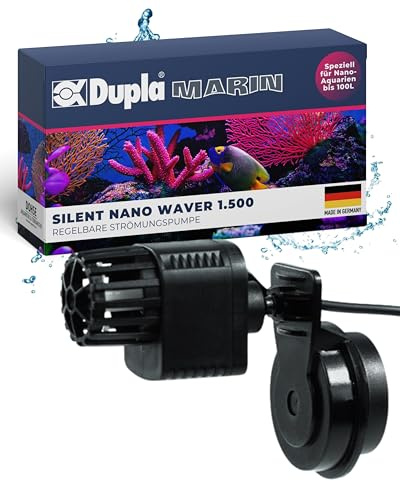 Dupla Marin Silent Nano Waver 1.500 I Strömungspumpe mit 1.500 l/h Durchfluss I Leise & leistungsstarke Aquarium Pumpe für Meerwasser & Süßwasser I Natürliche Wasserbewegung