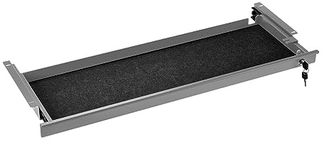 Dokumentenschublade abschließbar 850 x 265 x 45 mm grau Aktenschublade | Schreibtischschublade von SOTECH