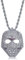 KMASAL Retro-Baseball-Masken-Anhänger, Iced Out Bling CZ Diamantkette, individuelle Hip-Hop-Halskette, Metall, Zirkonia