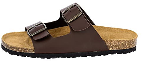 Lico Homme Bioline Man Pantoletten, Braun, 39 EU