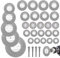 KINDPMA 32pcs Diamond Cutting Disc Glass Cutting Disc with Mandrels 16/20/22/25/30/40/50/60mm Rotary Tool Cutting Disc Mini Cutting Discs for Rotary Tool Wood Glass Plastic Stone Metal