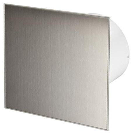 Awenta 100mm Humidity Sensor Extractor Fan White Glass Front Panel TRAX Wall Ceiling Ventilation