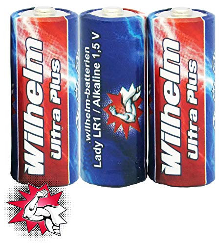 3 x WILHELM Lady N LR1 MN9100 4001 910A 1,5V Batterien
