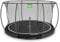 EXIT Toys Black Edition Rundes Inground Trampolin - ø366cm - Fußschutzsystem - Sicherheitsnetz mit Reißverschluss - Modernes Design - Rostfrei - Einbau-Trampolin für Kinder - Schwarz