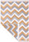 Fashion4Home Teppich Läufer - Tepiche für Wohnzimmer, Schlafzimmer, Küche, Kinderzimmer, Badezimmer - Boho Kelim - Läufer Flur, Zigzag-Gold, Größe: 80x150 cm