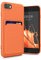 kwmobile Housse Compatible avec Apple iPhone SE (2022) / iPhone SE (2020) / iPhone 8 / iPhone 7 Coque - Housse de téléphone avec Compartiment Carte en Silicone - Orange