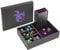 Grajar DND Dice Tray and Dice Tower with Storage, 3 in 1 Dice Rolling Tray with Lid, Portable Dice Box Storage, DND dice Holder for Dungeons and Dragons D&D RPG MTG Table Games - Purple
