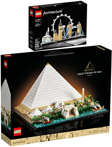 Lego Architecture 2er Set: 21058 Cheops-Pyramide & 21034 London
