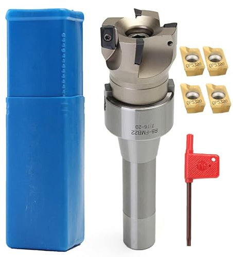 SPORTARC R8 FMB22 Arbor 400R 50MM Face End Mill Shell Cutter +4x APMT1604 Carbide Inserts