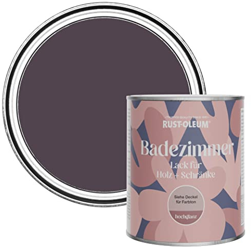 Rust-Oleum Purple Moisture Resistant Bathroom Wood and Cabinet Paint in Gloss Finish - Grape Soda 750ml