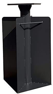 PURPLE LEAF Universal-Bodenplatte Bodenanker Bodenhülse Sonnenschirm für Ampelschirme, zum Einbetonieren aus Stahl, 60 x 28 cm