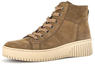 Gabor Damen Schnürstiefeletten, Frauen Stiefeletten,Wechselfußbett,Best Fitting,uebergangsschuhe,uebergangsstiefel,nut (Panna),42 EU / 8 UK