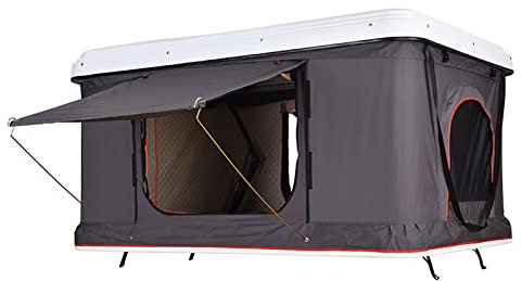 Auto-Markise, luxuriöses Add-Dutch-Samt-Dachzelt, Outdoor-Dachzelt-Hartschalenzelt, LKW-SUV-Camping-Dachzelt mit Leiter, wasserdichtes Outdoor-Fahrzeug-Markise für Autos, LKWs, SUVs (Farbe: