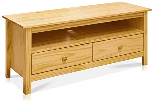 TOBINO Lowboard/TV-Board, Material Massivholz, Kiefer, Kiefer natur
