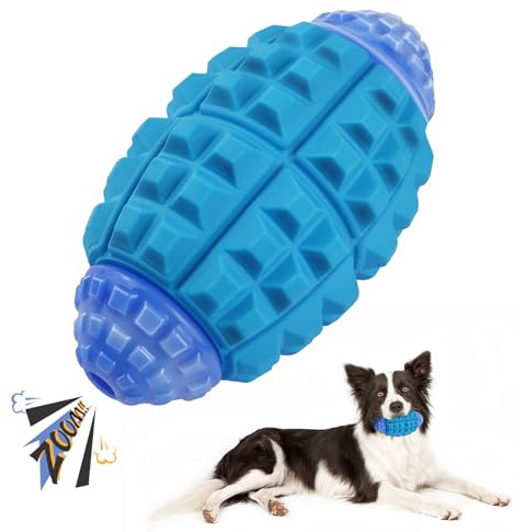 YINEYA Indestructible Dog Toys for Aggressive Chewers,Tough Dog Toys | for Medium and Large Dogs,Indestructible & Durable to Keep Them Busy/relieving boredom,Squeaky Dog Ball-Beef Flavour