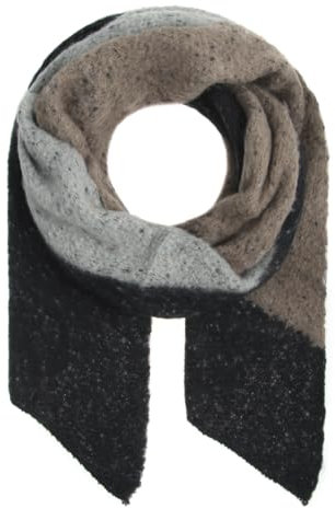 Majea Damenschal Winterschal Strickschal Damen Schal (880043) (schwarz 7)