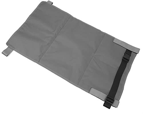 HOHXFYP Flugzeugsitzverlängerung, Tragbares Kleinkind Flugzeugbett aus Oxford Stoff, Faltbare, de Fußstütze für Kinderflugzeuge mit Aufbewahrungstasche(S-Grau)