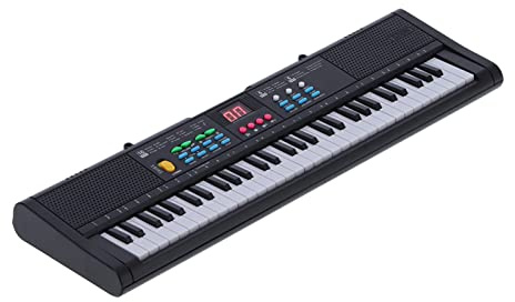 Teclado digital eléctrico de 61 teclas, instrumento de piano, multifuncional con micrófono, perfecto para principiantes y entusiastas de la música