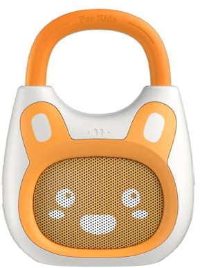 alilo Pocket Bunny Portable Kids Music Player, Musical Toys for Toddlers, Preloaded 120+ Stories/Music/Lullabies/White Noise,High Fidelity Sound Travel Bluetooth Speaker (with Strap and Ring)
